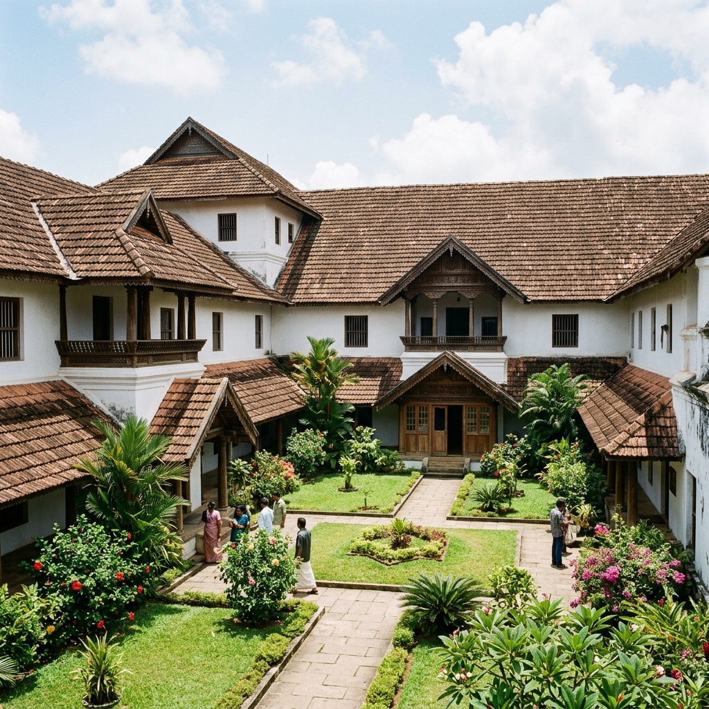 White walls of Mattancherry Dutch Palace