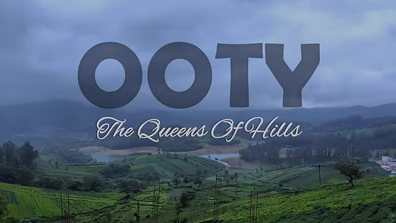 Ooty lake and hills